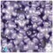 BeadTin Light Purple Pearl 25mm Teddy Bear Plastic Pony Beads (24pcs)